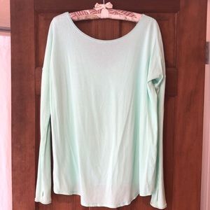 Turquoise lightweight reversible Lululemon top